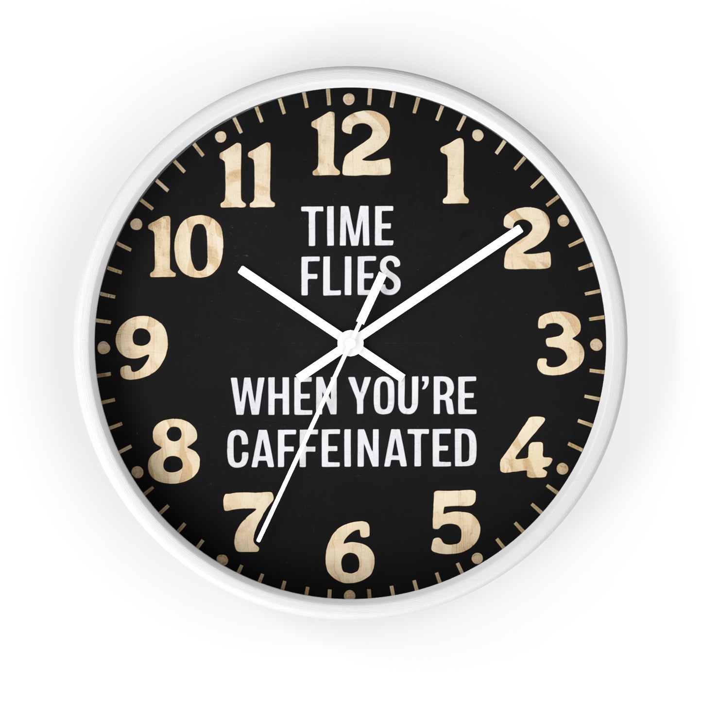 Time Flies Coffee Wall Clock | Coffee Time Classics 🕰️ - Coffee Time Classics