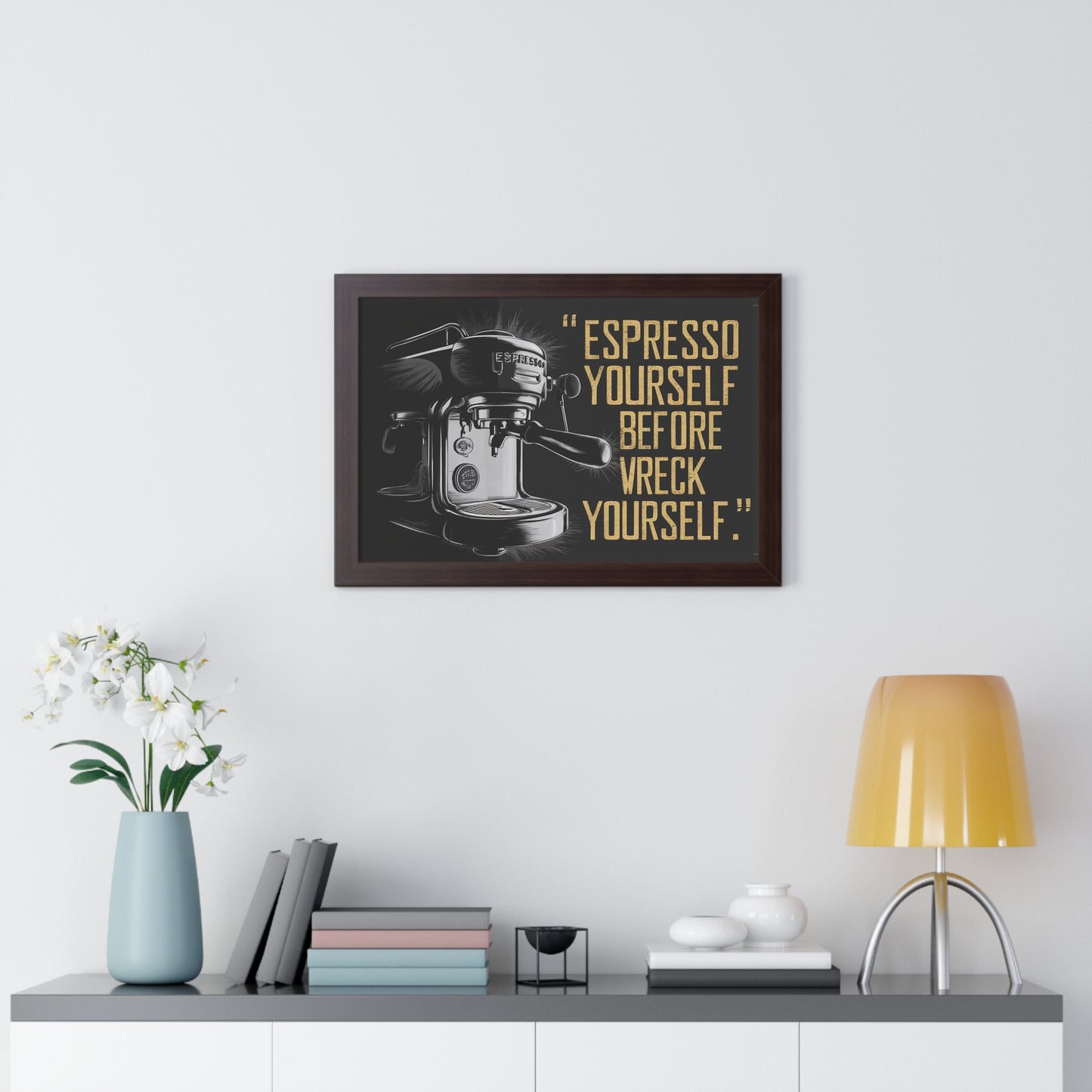 Espresso Empowerment Framed Horizontal Poster | Coffee Time Classics - Coffee Time Classics