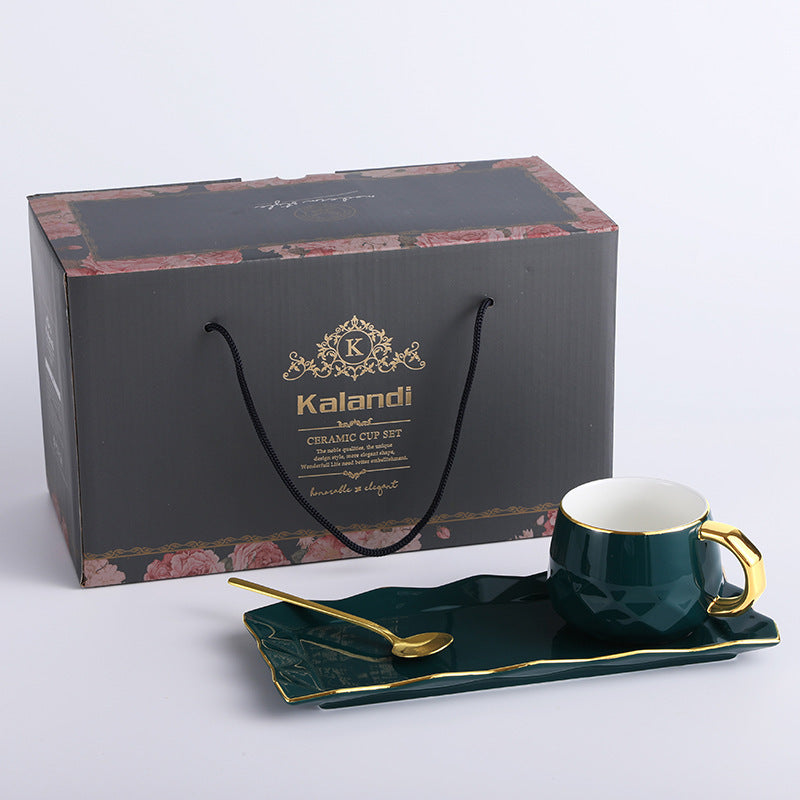 Emerald Elegance Coffee Set | Coffee Time Classics - Coffee Time Classics