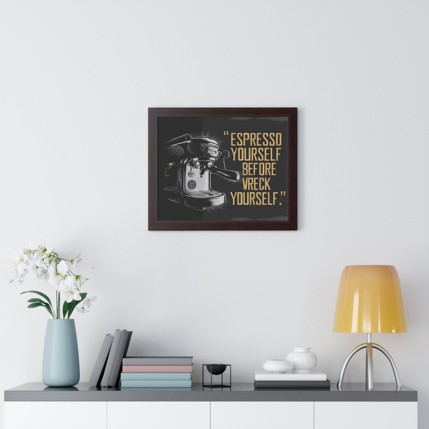 Espresso Empowerment Framed Horizontal Poster | Coffee Time Classics - Coffee Time Classics