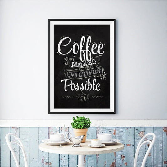 Inspirational Coffee Quote Metal Sign | Coffee Time Classics - Coffee Time Classics