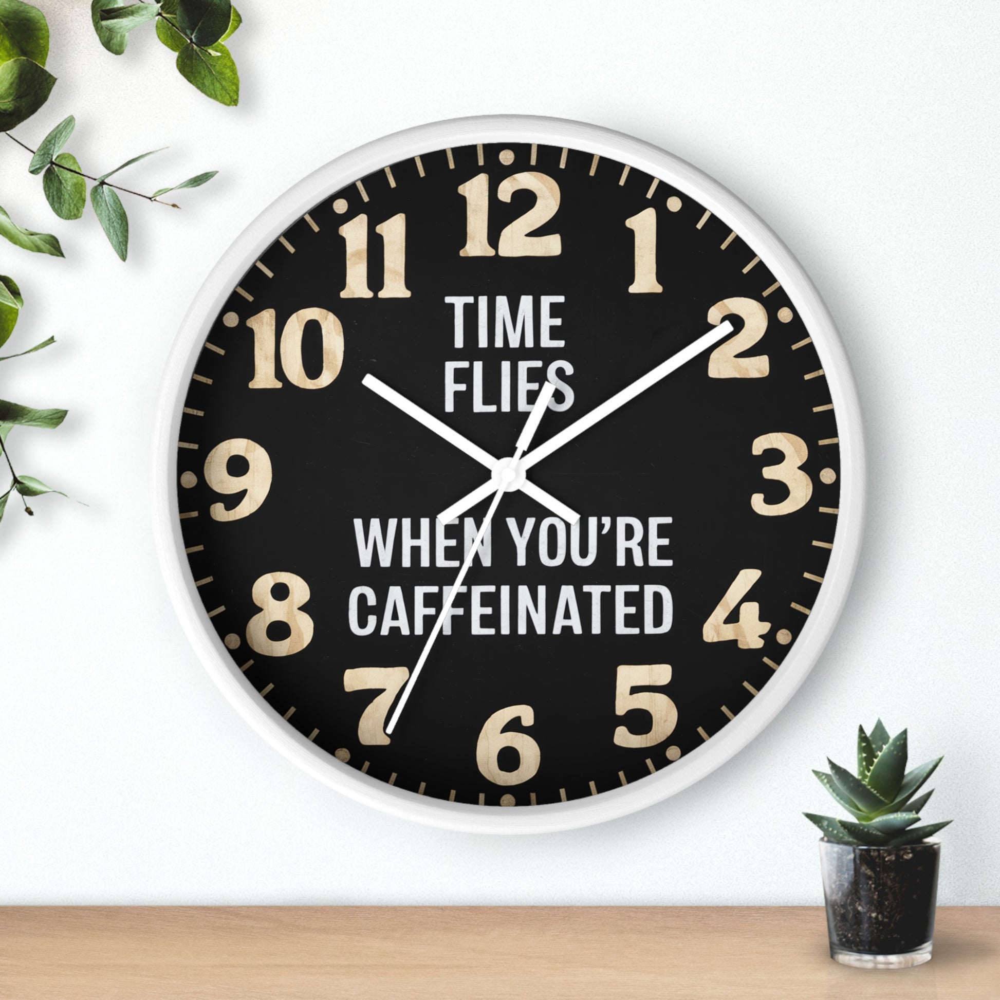 Time Flies Coffee Wall Clock | Coffee Time Classics 🕰️ - Coffee Time Classics