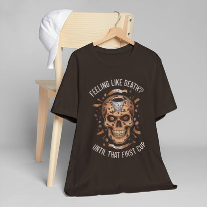 "The Deathly Brew" Unisex Jersey T-Shirt | Coffee Time Classics