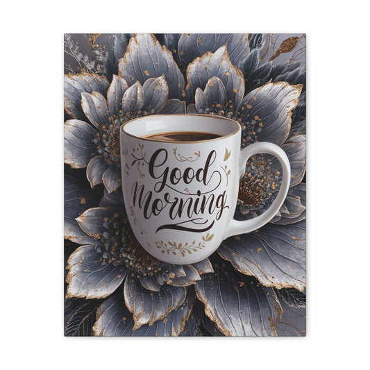 "Golden Morning Blossoms" Canvas | Coffee Time Classics