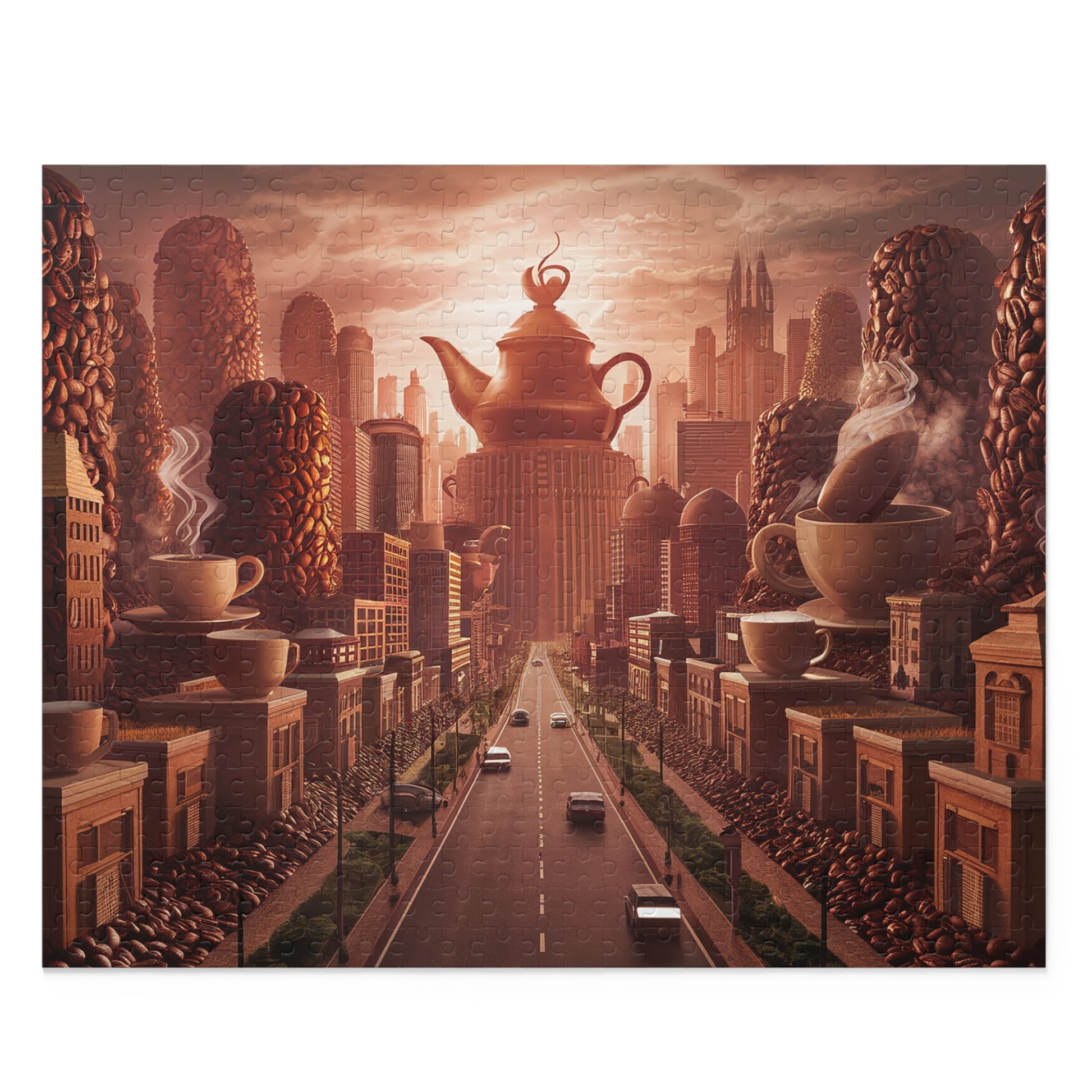 City of Coffee Puzzle | Coffee Time Classics (120, 252, 500-Piece) - Coffee Time Classics