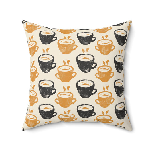 Coffee Delight Square Pillow | Coffee Time Classics - Coffee Time Classics