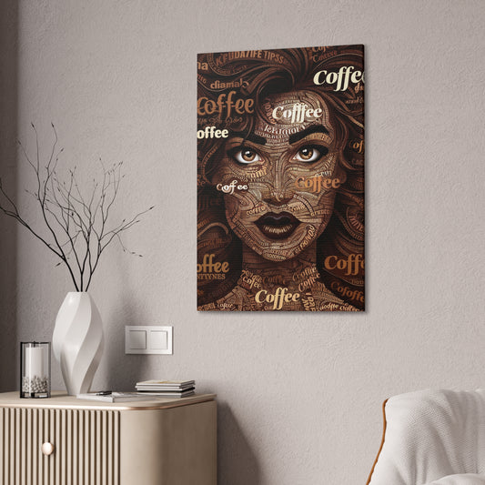 Coffee Muse Typography Canvas | Coffee Time Classics