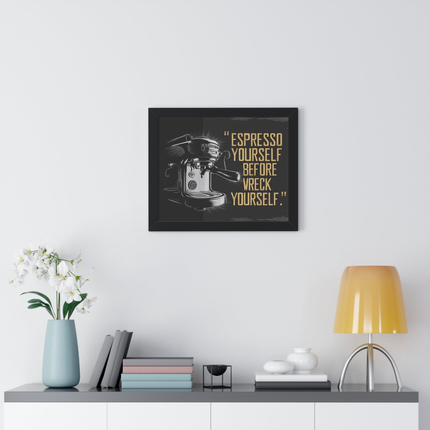 Espresso Empowerment Framed Horizontal Poster | Coffee Time Classics - Coffee Time Classics