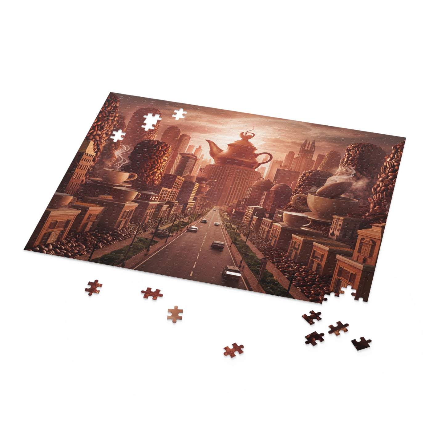 City of Coffee Puzzle | Coffee Time Classics (120, 252, 500-Piece) - Coffee Time Classics