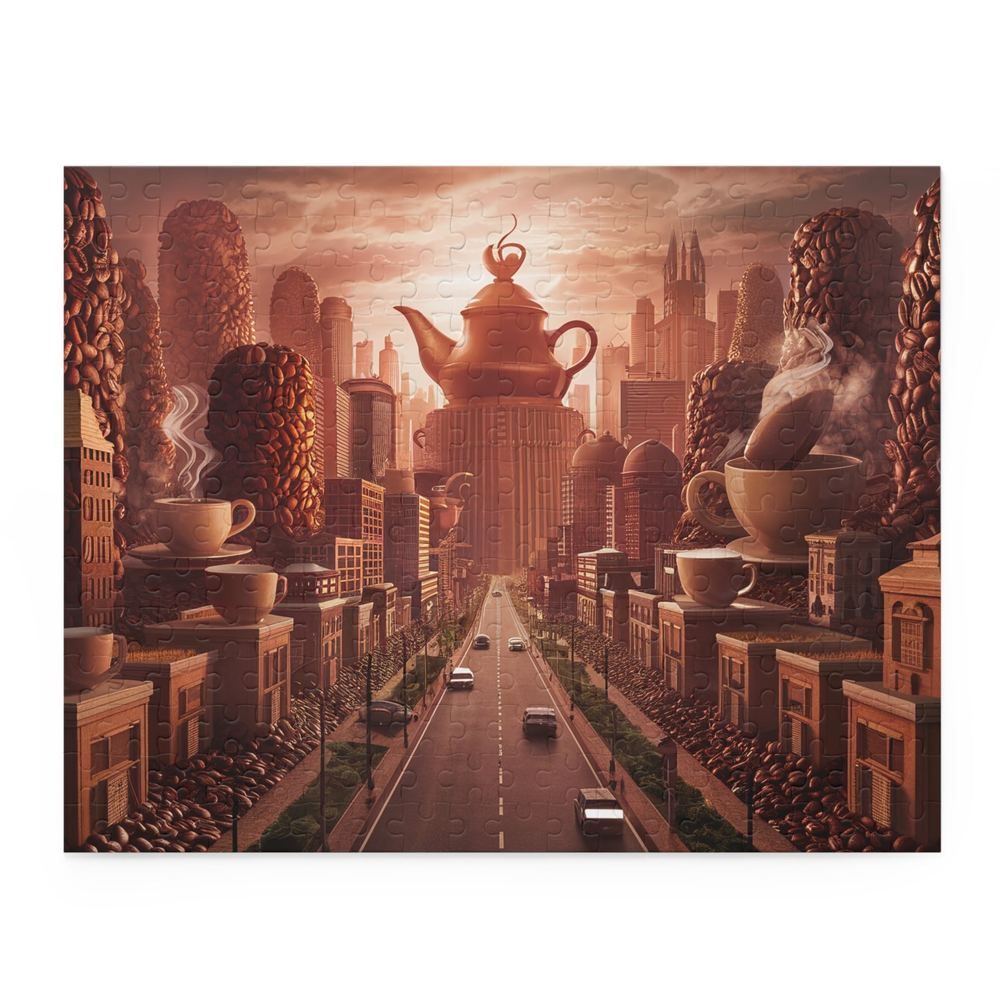 City of Coffee Puzzle | Coffee Time Classics (120, 252, 500-Piece) - Coffee Time Classics