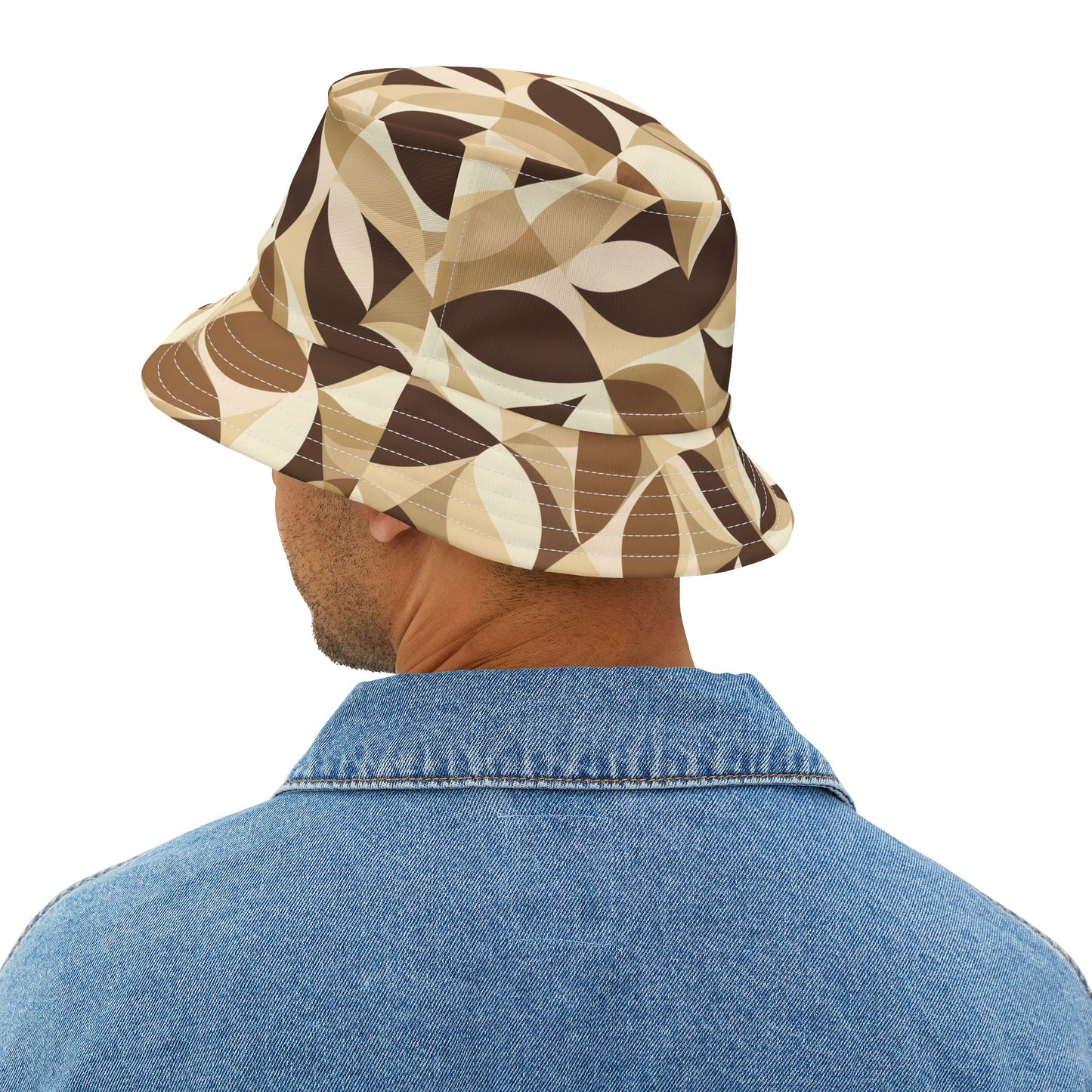 Mocha Mosaic Bucket Hat | Coffee Time Classics - Coffee Time Classics