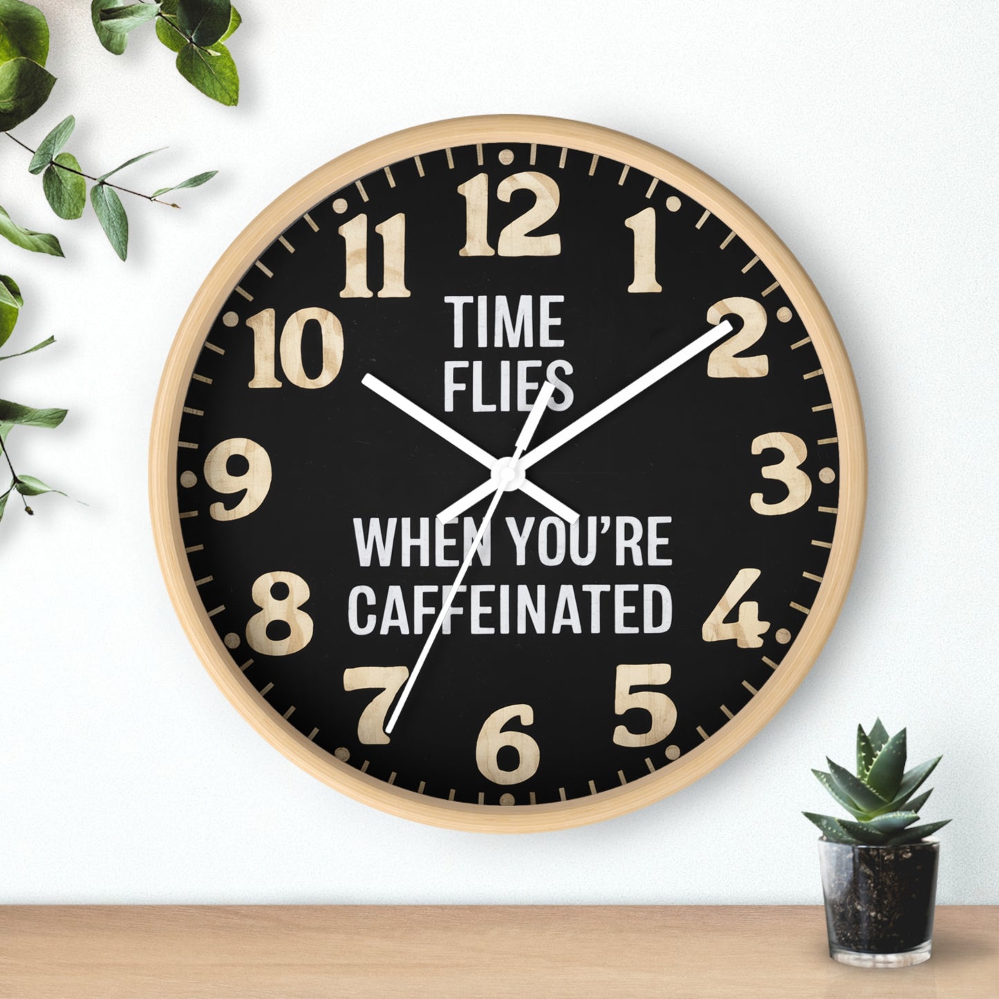 Time Flies Coffee Wall Clock | Coffee Time Classics 🕰️ - Coffee Time Classics