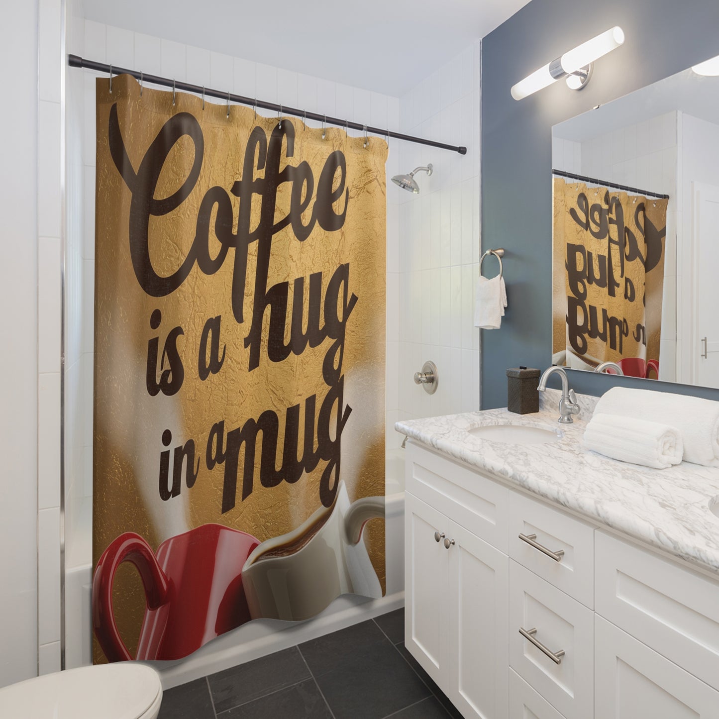 Morning Brew Shower Curtain | Coffee Time Classics