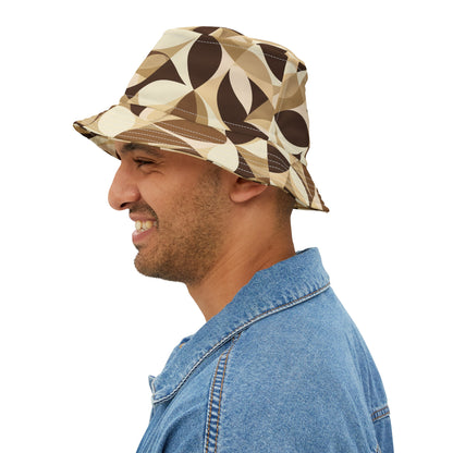 Mocha Mosaic Bucket Hat | Coffee Time Classics - Coffee Time Classics