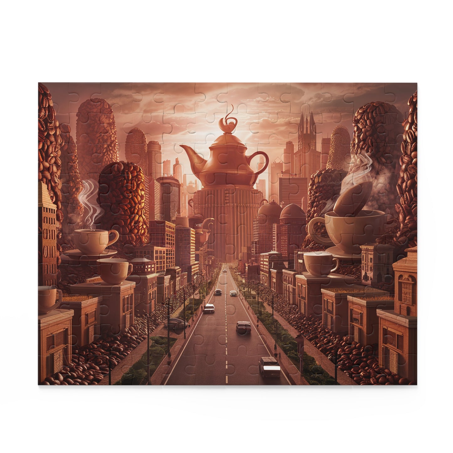 City of Coffee Puzzle | Coffee Time Classics (120, 252, 500-Piece) - Coffee Time Classics