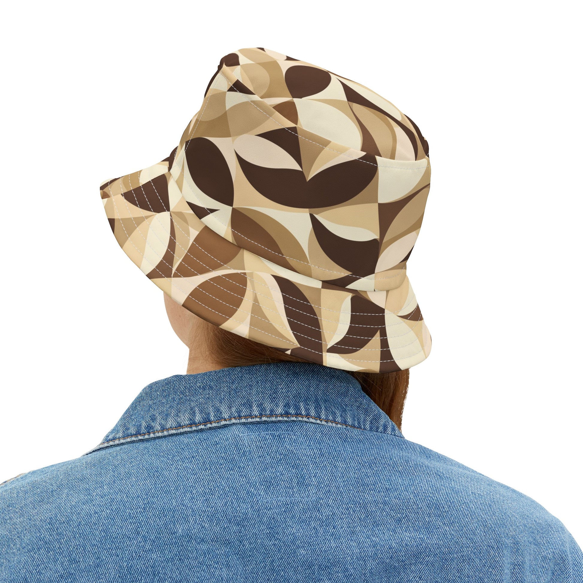 Mocha Mosaic Bucket Hat | Coffee Time Classics - Coffee Time Classics